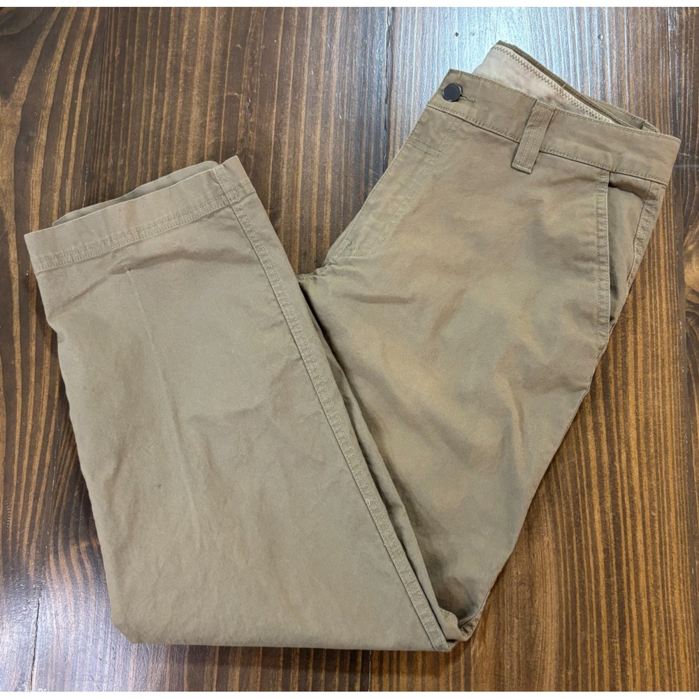 COLUMBIA Mens 34x30 Khaki Chino Pants Regular‎ Fit Stretch Casual - Picture 2 of 10